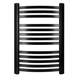 GRZEJ.ŁAZIENKOWY GR3, wymiary 570x800, 13-żeberek, MOC-390W, Z. DOLNE (V) CENTRYCZNE KOLOR CZARNY